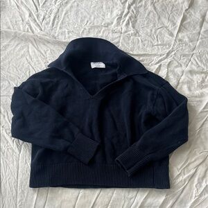 Old Navy Navy Women’s Polo Sweater